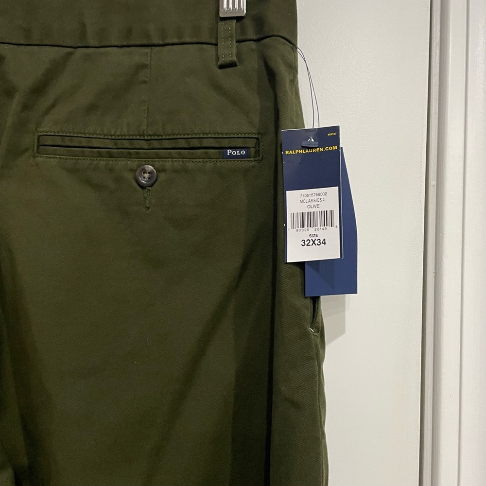 Polo by Ralph Lauren Men's Dark Green Chinos NEW WITH TAGS - Picture 6 of 6